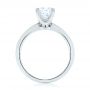 18k White Gold Diamond Engagement Ring - Front View -  103832 - Thumbnail