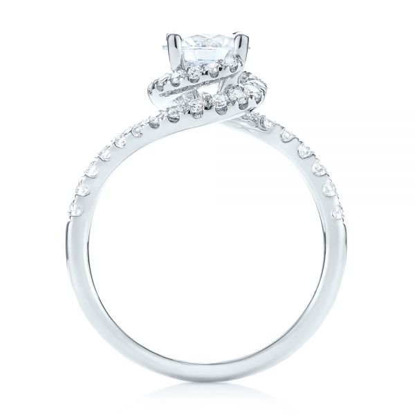 14k White Gold 14k White Gold Diamond Engagement Ring - Front View -  103833