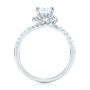 18k White Gold Diamond Engagement Ring - Front View -  103833 - Thumbnail