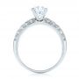 18k White Gold Diamond Engagement Ring - Front View -  103836 - Thumbnail