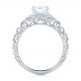 18k White Gold Diamond Engagement Ring - Front View -  103901 - Thumbnail