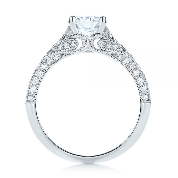 14k White Gold 14k White Gold Diamond Engagement Ring - Front View -  103902