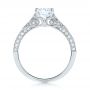 18k White Gold Diamond Engagement Ring - Front View -  103902 - Thumbnail