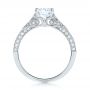 18k White Gold Diamond Engagement Ring - Front View -  103902 - Thumbnail