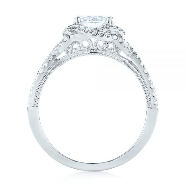 14k White Gold 14k White Gold Diamond Engagement Ring - Front View -  103903