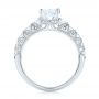 18k White Gold Diamond Engagement Ring - Front View -  103905 - Thumbnail