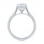 18k White Gold Diamond Engagement Ring - Front View -  104177 - Thumbnail