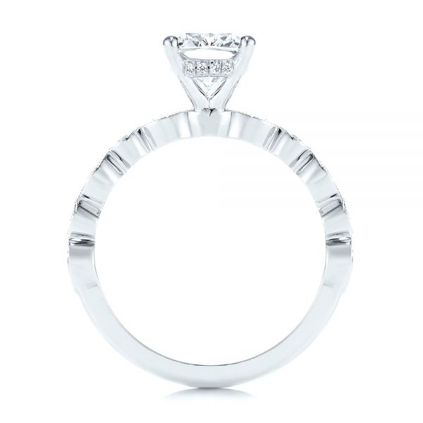 14k White Gold 14k White Gold Diamond Engagement Ring - Front View -  106438