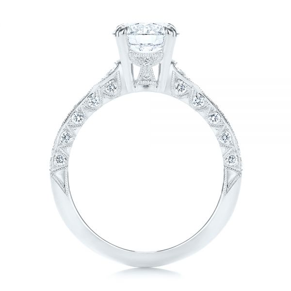  Platinum Platinum Diamond Engagement Ring - Front View -  106644