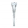 18k White Gold Diamond Engagement Ring - Side View -  103078 - Thumbnail