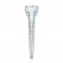 18k White Gold Diamond Engagement Ring - Side View -  103078 - Thumbnail