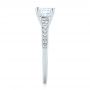 14k White Gold Diamond Engagement Ring - Side View -  103088 - Thumbnail