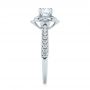 18k White Gold Diamond Engagement Ring - Side View -  103680 - Thumbnail
