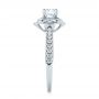 14k White Gold 14k White Gold Diamond Engagement Ring - Side View -  103680 - Thumbnail