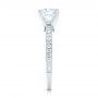 18k White Gold Diamond Engagement Ring - Side View -  103832 - Thumbnail
