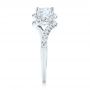 18k White Gold Diamond Engagement Ring - Side View -  103833 - Thumbnail