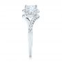 18k White Gold Diamond Engagement Ring - Side View -  103833 - Thumbnail