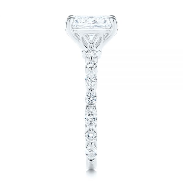 14k White Gold 14k White Gold Diamond Engagement Ring - Side View - 106727