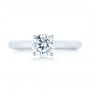  Platinum Platinum Diamond Engagement Ring - Top View -  103087 - Thumbnail