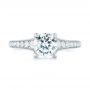 14k White Gold Diamond Engagement Ring - Top View -  103088 - Thumbnail