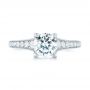 18k White Gold 18k White Gold Diamond Engagement Ring - Top View -  103088 - Thumbnail