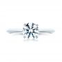 18k White Gold Diamond Engagement Ring - Top View -  103319 - Thumbnail