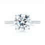 18k White Gold Diamond Engagement Ring - Top View -  103714 - Thumbnail