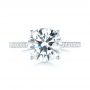 14k White Gold 14k White Gold Diamond Engagement Ring - Top View -  103714 - Thumbnail