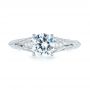 14k White Gold 14k White Gold Diamond Engagement Ring - Top View -  103902 - Thumbnail