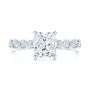 14k White Gold 14k White Gold Diamond Engagement Ring - Top View -  106438 - Thumbnail