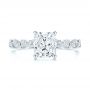  Platinum Platinum Diamond Engagement Ring - Top View -  106438 - Thumbnail