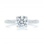 14k White Gold 14k White Gold Diamond Engagement Ring - Top View -  106644 - Thumbnail