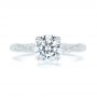 18k White Gold 18k White Gold Diamond Engagement Ring - Top View -  106644 - Thumbnail