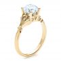 14k Yellow Gold 14k Yellow Gold Diamond Engagement Ring - Three-Quarter View -  100100 - Thumbnail