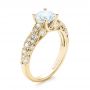 14k Yellow Gold 14k Yellow Gold Diamond Engagement Ring - Three-Quarter View -  103063 - Thumbnail