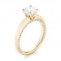 18k Yellow Gold 18k Yellow Gold Diamond Engagement Ring - Three-Quarter View -  103087 - Thumbnail