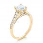 14k Yellow Gold 14k Yellow Gold Diamond Engagement Ring - Three-Quarter View -  103088 - Thumbnail