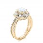 18k Yellow Gold 18k Yellow Gold Diamond Engagement Ring - Three-Quarter View -  103678 - Thumbnail