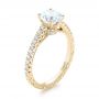 18k Yellow Gold 18k Yellow Gold Diamond Engagement Ring - Three-Quarter View -  103713 - Thumbnail