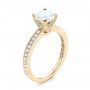 14k Yellow Gold 14k Yellow Gold Diamond Engagement Ring - Three-Quarter View -  103832 - Thumbnail