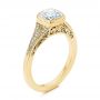 14k Yellow Gold 14k Yellow Gold Diamond Engagement Ring - Three-Quarter View -  106592 - Thumbnail