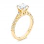 18k Yellow Gold 18k Yellow Gold Diamond Engagement Ring - Three-Quarter View -  106644 - Thumbnail