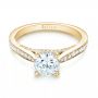 18k Yellow Gold 18k Yellow Gold Diamond Engagement Ring - Flat View -  103086 - Thumbnail