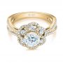 14k Yellow Gold 14k Yellow Gold Diamond Engagement Ring - Flat View -  103678 - Thumbnail