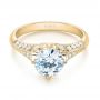 18k Yellow Gold 18k Yellow Gold Diamond Engagement Ring - Flat View -  103686 - Thumbnail