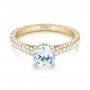 14k Yellow Gold 14k Yellow Gold Diamond Engagement Ring - Flat View -  103713 - Thumbnail