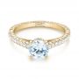 14k Yellow Gold 14k Yellow Gold Diamond Engagement Ring - Flat View -  103713 - Thumbnail