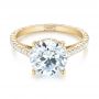 14k Yellow Gold 14k Yellow Gold Diamond Engagement Ring - Flat View -  103714 - Thumbnail