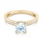 14k Yellow Gold 14k Yellow Gold Diamond Engagement Ring - Flat View -  103832 - Thumbnail