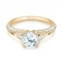 14k Yellow Gold 14k Yellow Gold Diamond Engagement Ring - Flat View -  103902 - Thumbnail